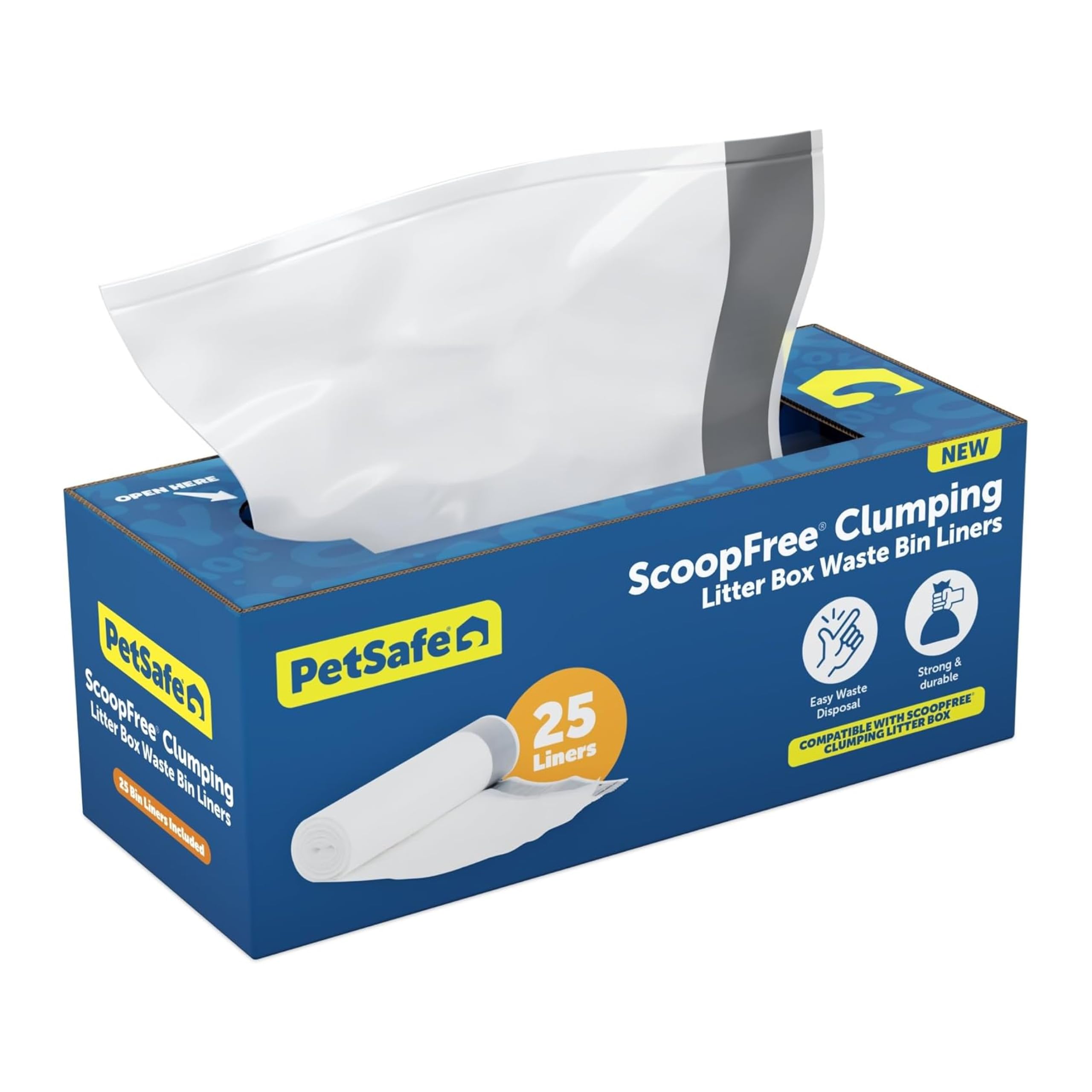 PetSafe funda para cubo vista frontal mantiene cubo limpio rápidamente