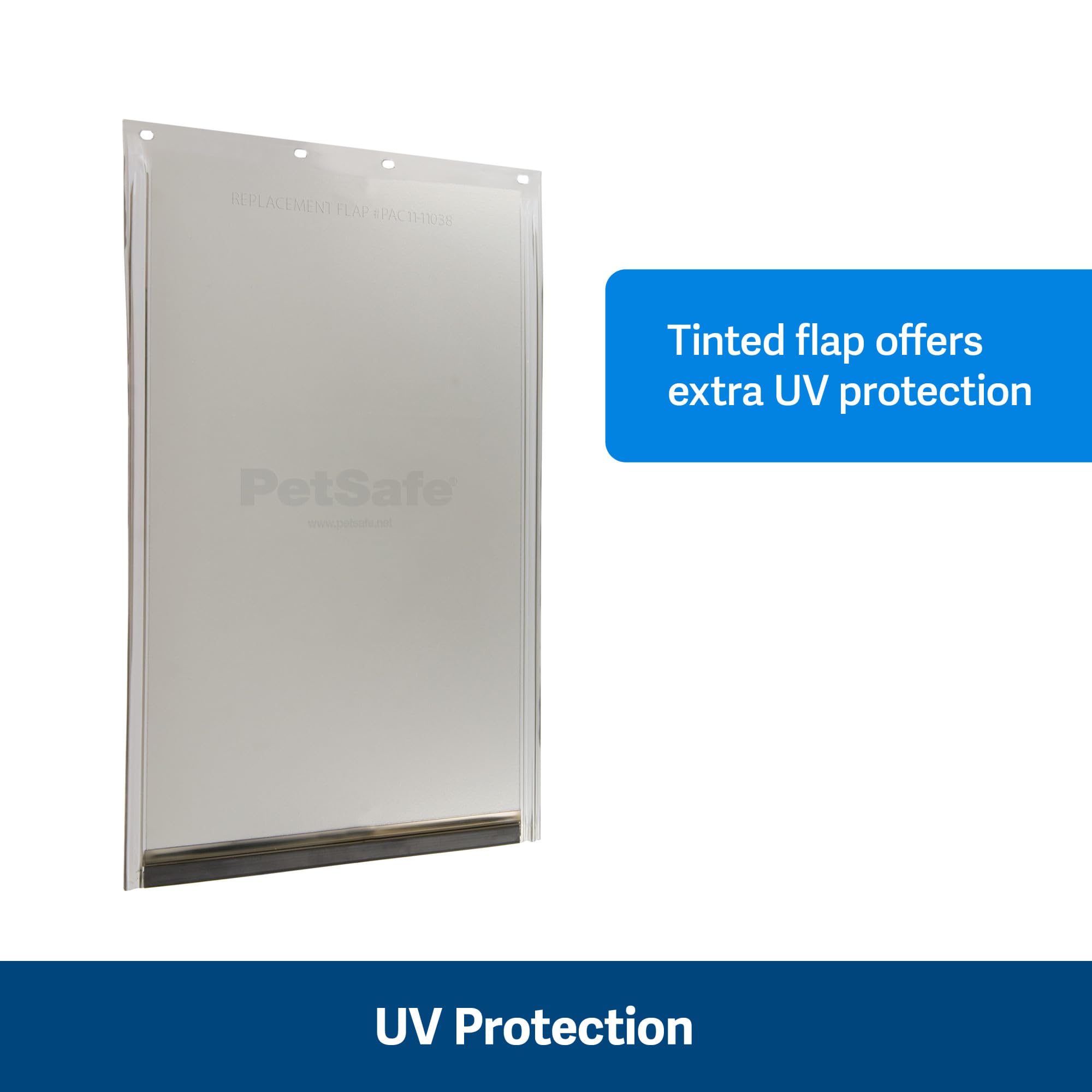 PetSafe flap next to ruler showing dimensions and correct sizing benefit