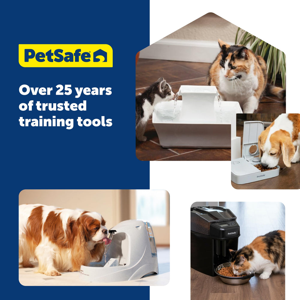 PetSafe fuente integrada en cocina moderna, estética y compacta