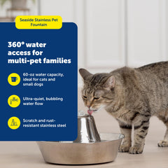 PetSafe detalle del acero inoxidable resistente que evita arañazos