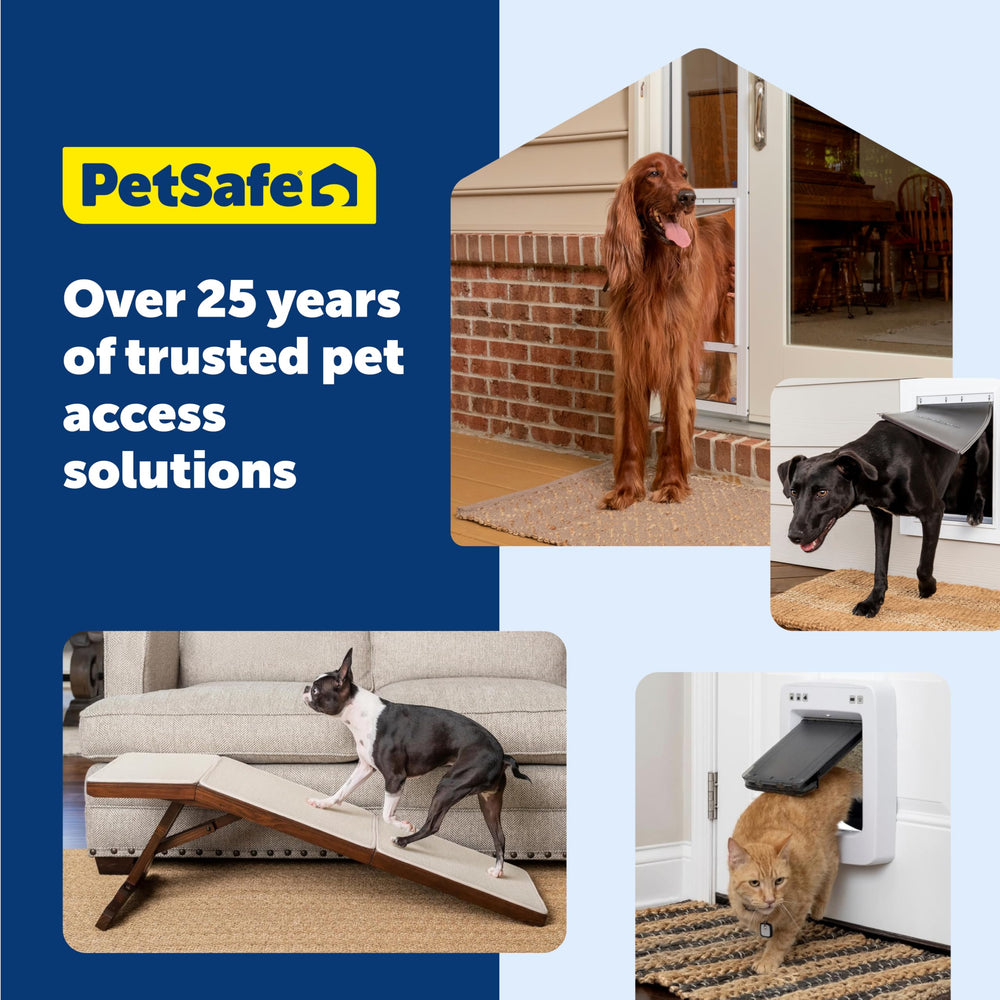 PetSafe solapa en escena nocturna reduciendo corrientes y ruido