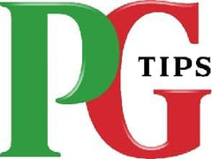 PG Tips empaque lateral con dimensiones y fácil almacenamiento