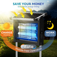 PhatroyYee primer plano de la rejilla eléctrica 4500V que garantiza eliminación rápida de insectos