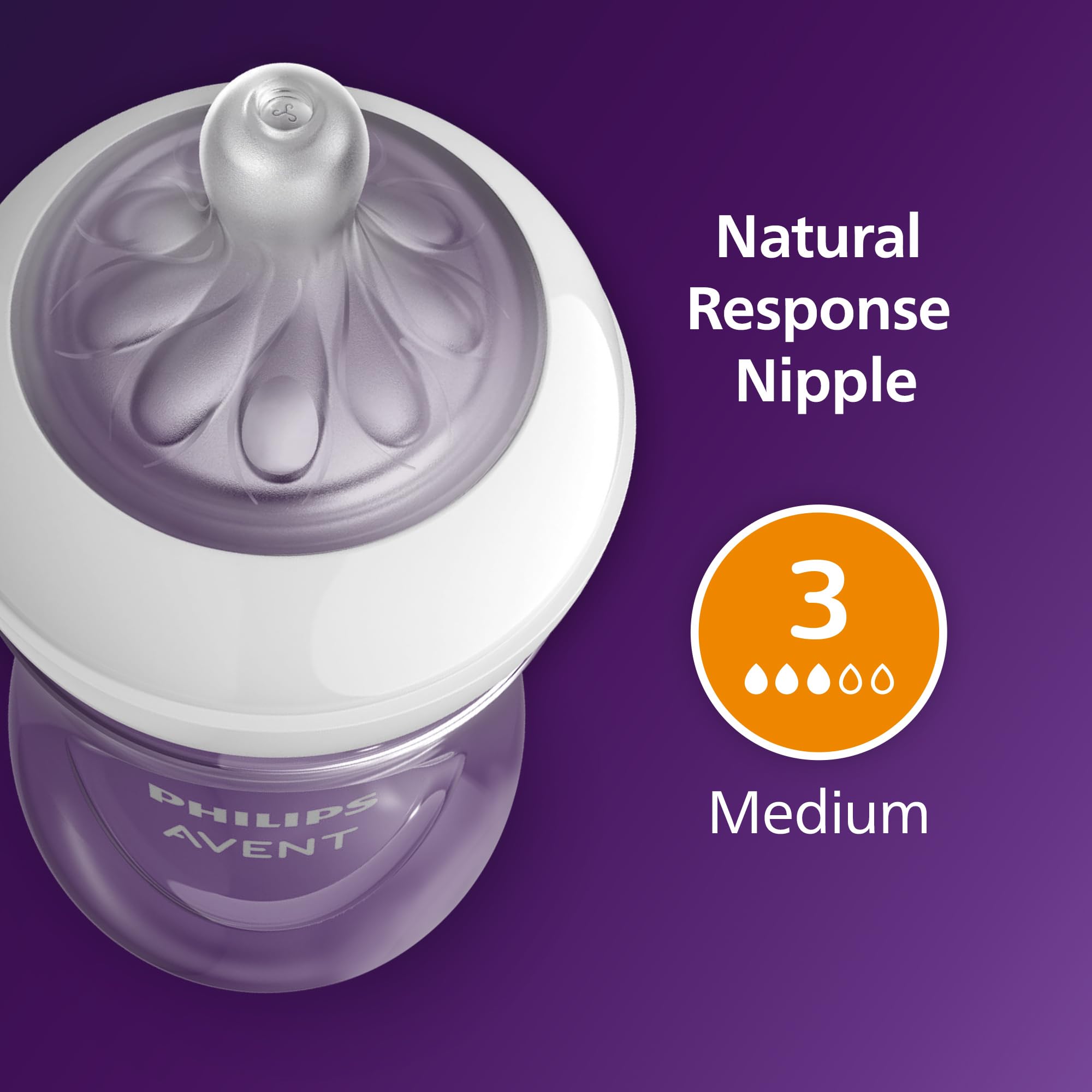 Philips Avent pack de tres biberones azules ideal para rotación y reposición