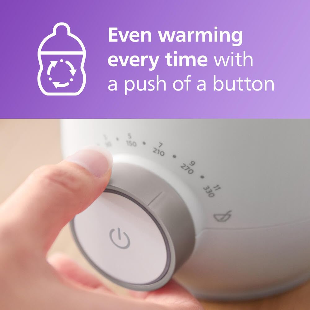 Philips Avent tamaño compacto junto a una bolsa de pañales para transporte práctico