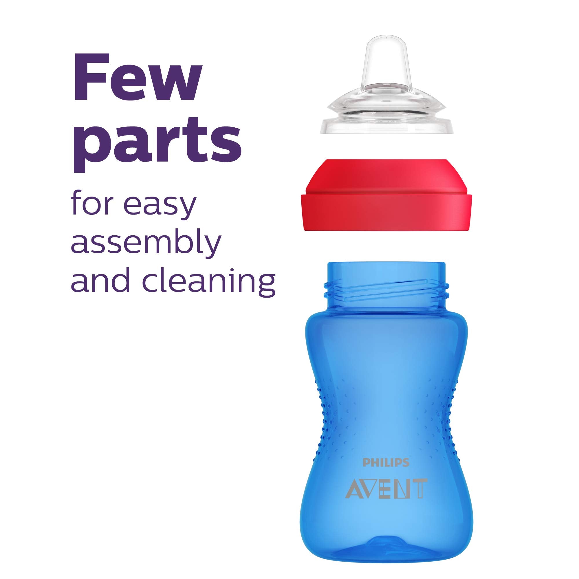 Philips Avent comparación de tamaño para ver escala con una mano adulta