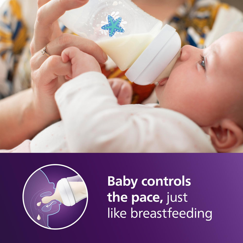 Philips Avent primer plano de tetina Natural que favorece agarre tipo pecho