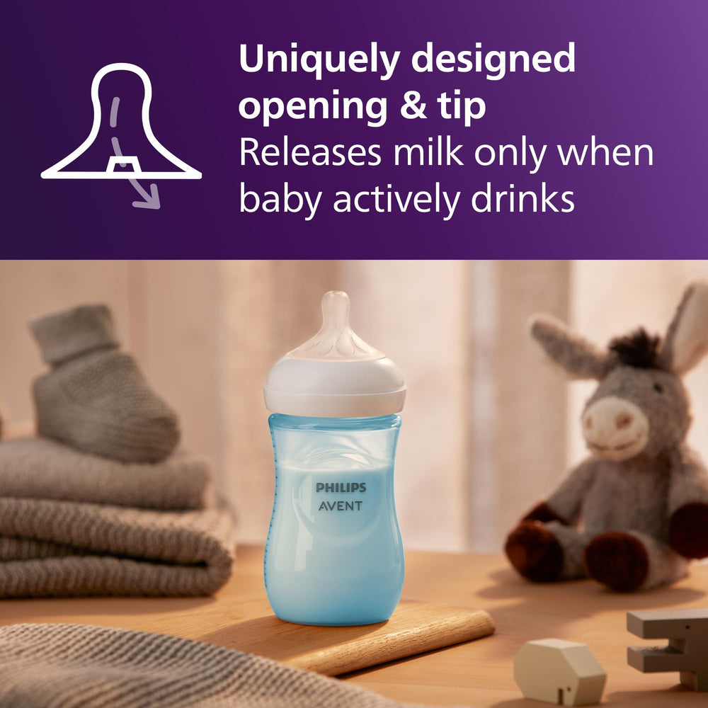 Philips Avent detalle de la válvula anticolicos que reduce entrada de aire