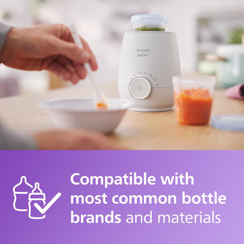 Philips Avent en una cocina familiar mostrando conveniencia durante las tomas