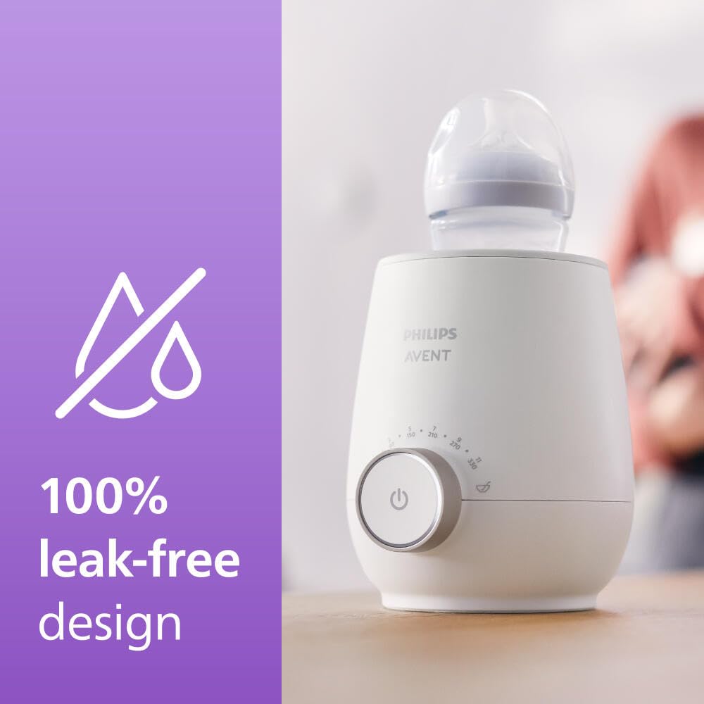 Philips Avent etiqueta frontal con capacidades y compatibilidad para distintos envases