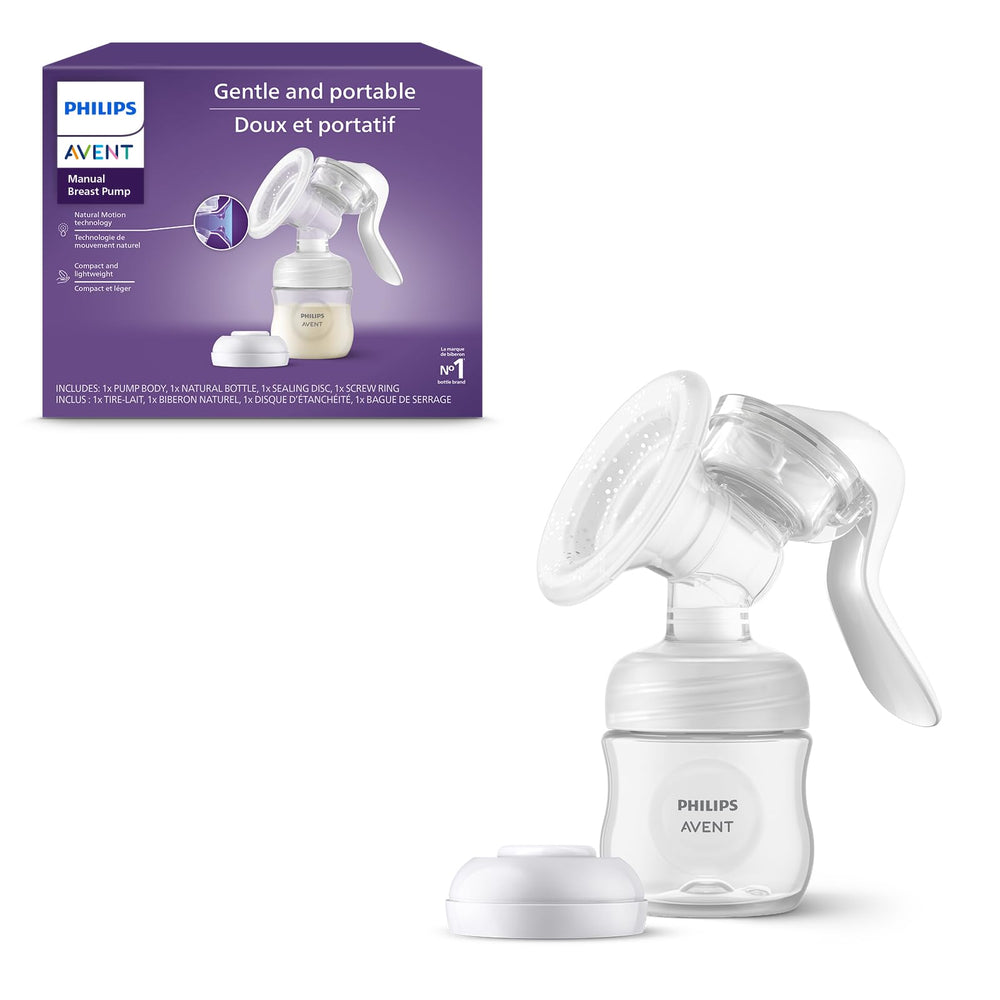 Philips Avent vista frontal del extractor y empaquetado, portátil y práctico