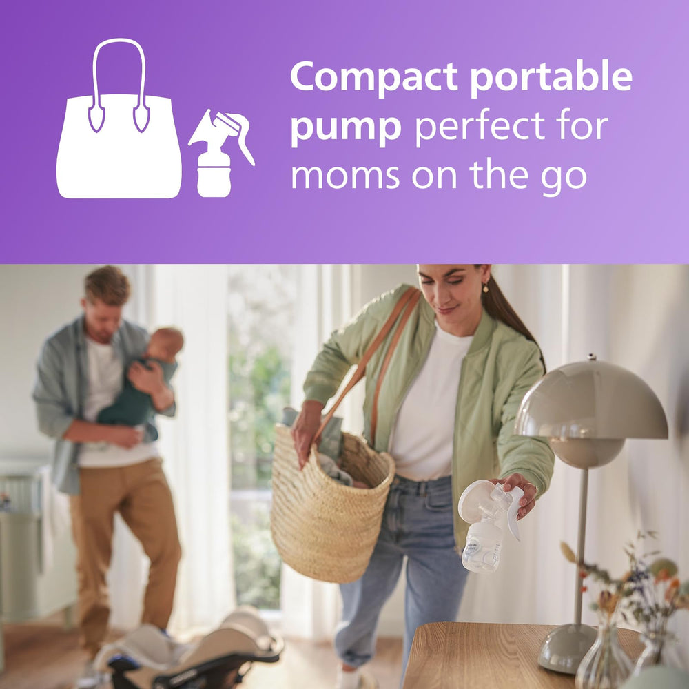 Philips Avent piezas desmontadas mostrando diseño simple y limpieza fácil