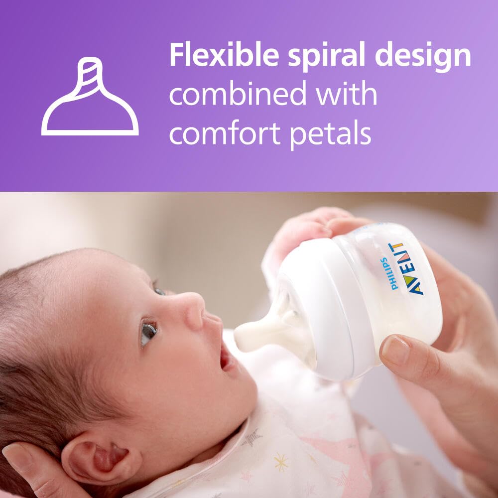 Philips Avent detalle de la válvula de ventilación que reduce la entrada de aire