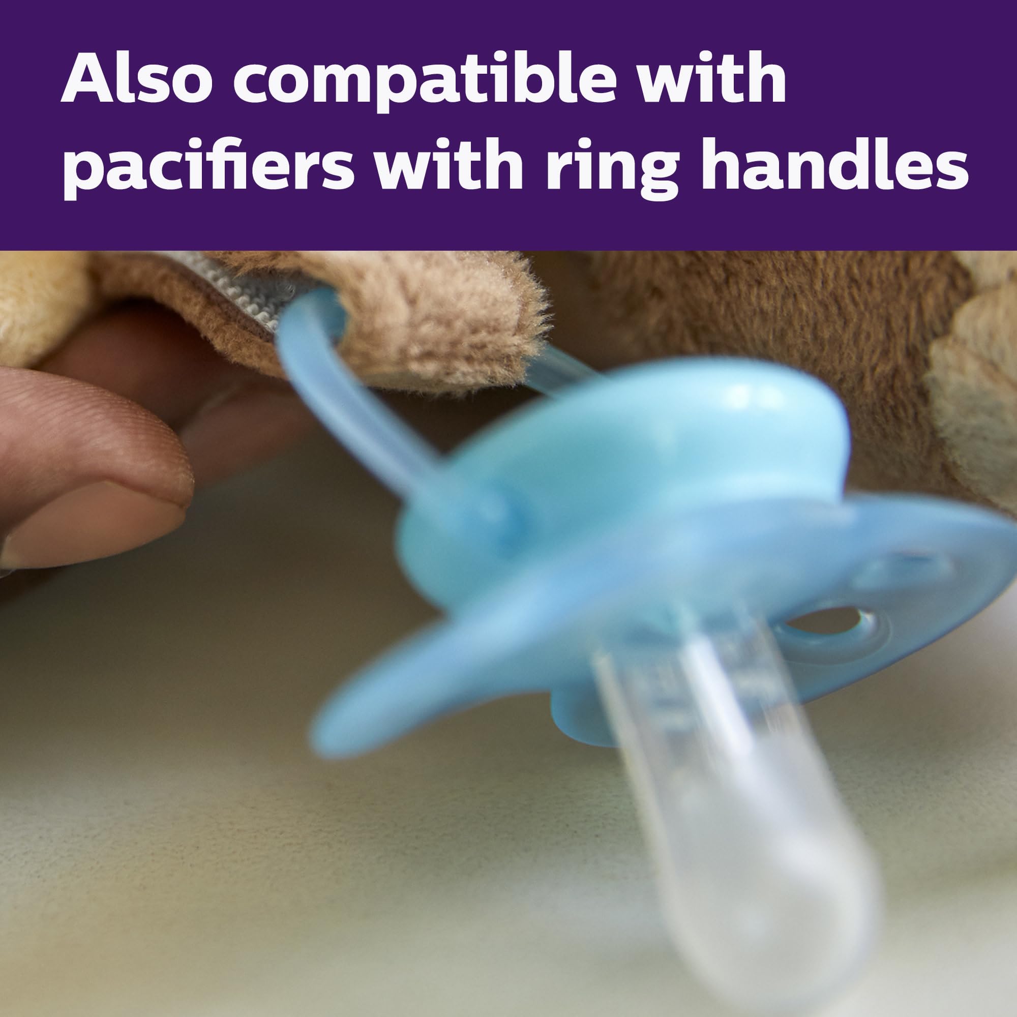 Philips Avent en cochecito con chupete, transporte práctico y accesible