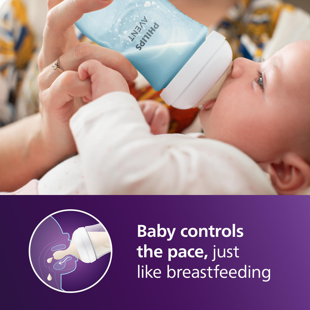 Philips Avent tetina Natural Response closeup, tacto suave para transición al pecho