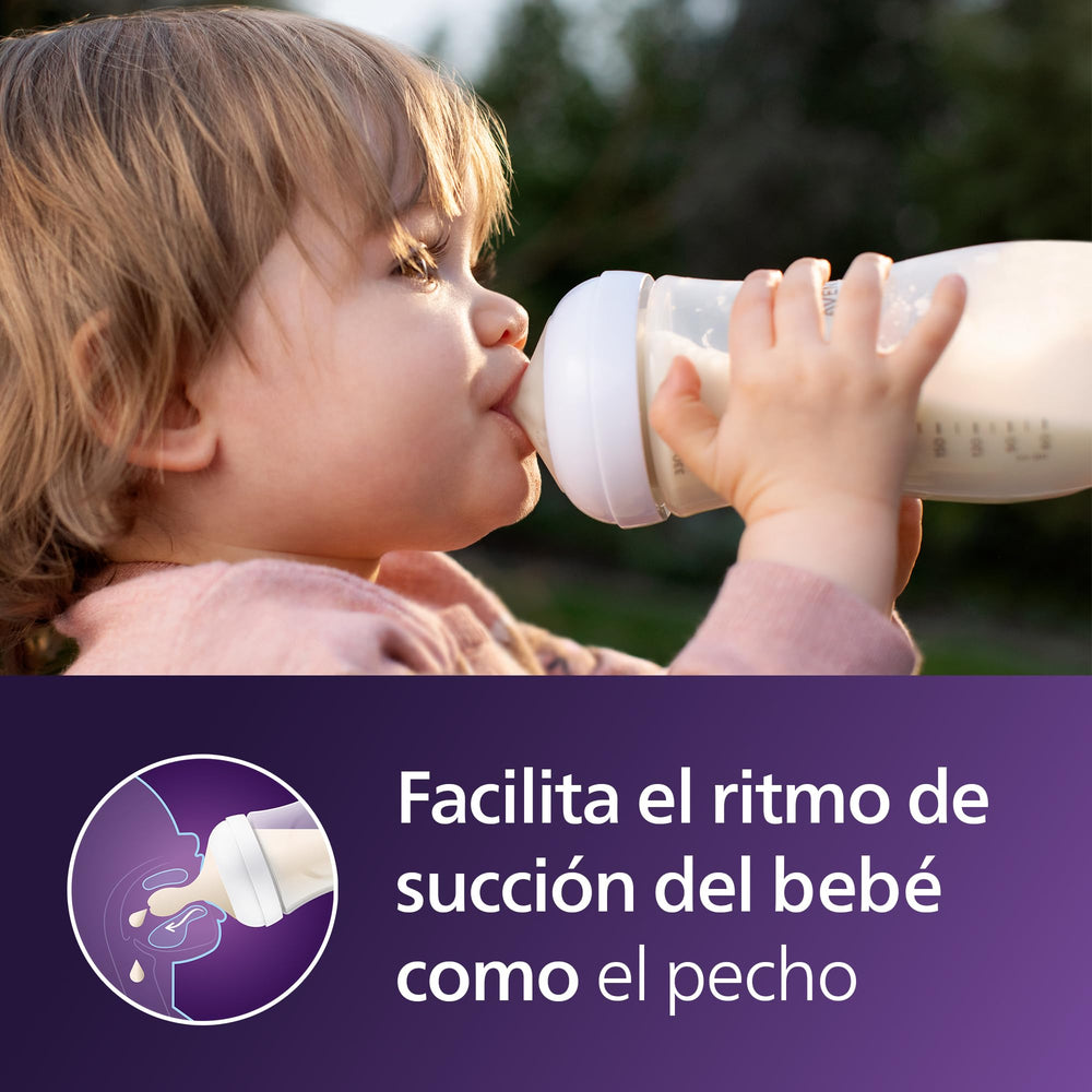 Philips Avent detalle de la tetina Natural que imita el pecho