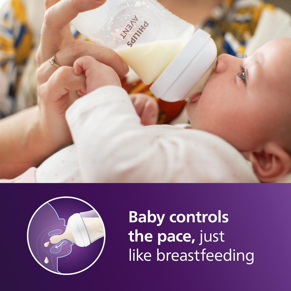 Philips Avent detalle de tetina Natural Response que imita el pecho para mejor agarre