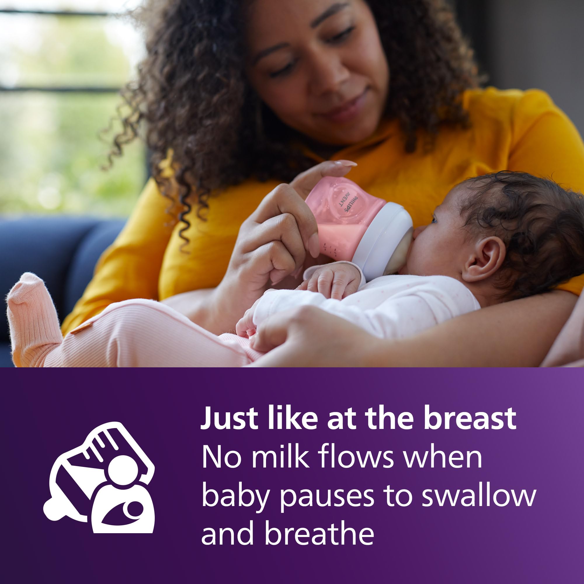 Philips Avent textura de tetina cerca flexible que favorece el agarre natural