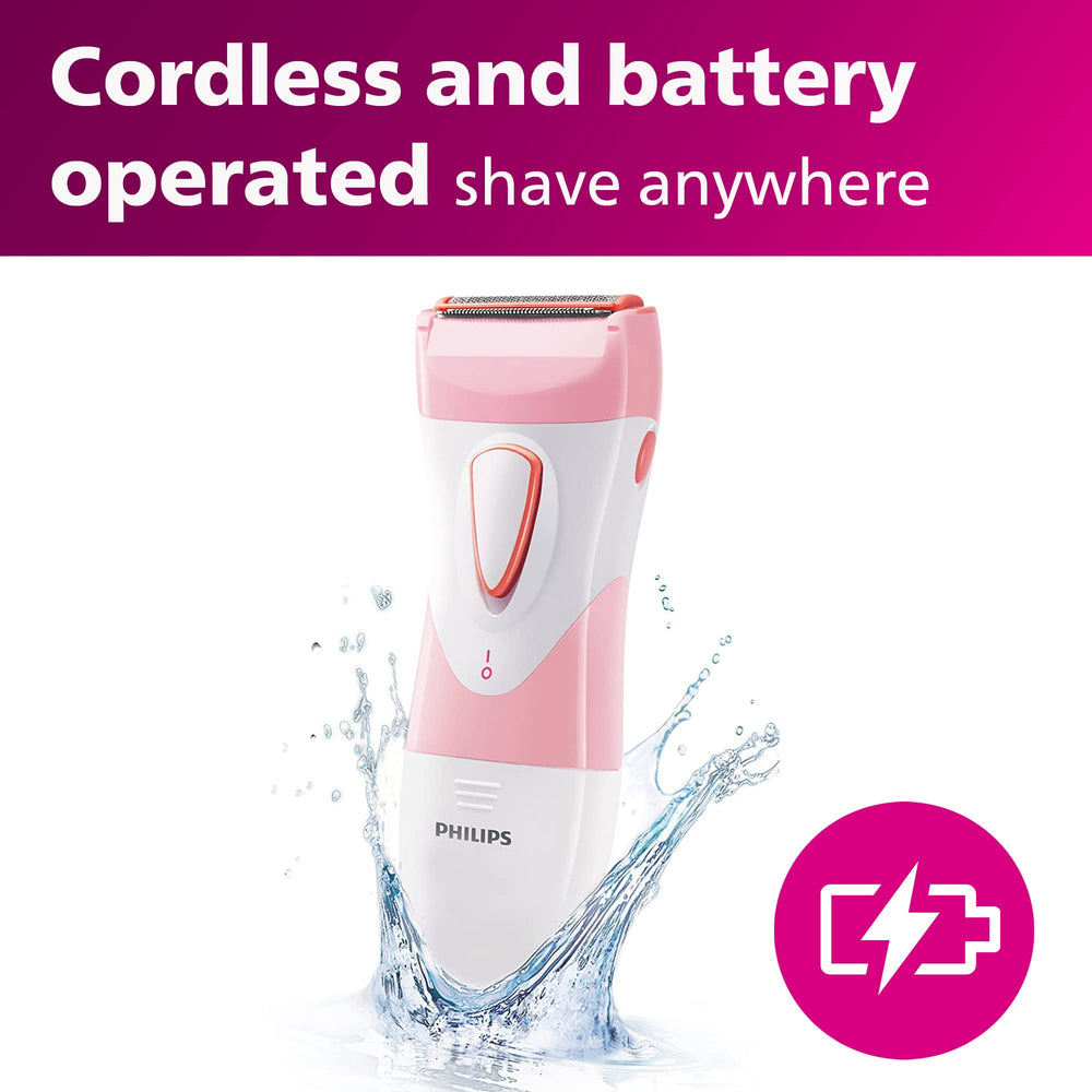 Philips Beauty accesorios incluidos: pilas, tapa de viaje y cepillo limpiador