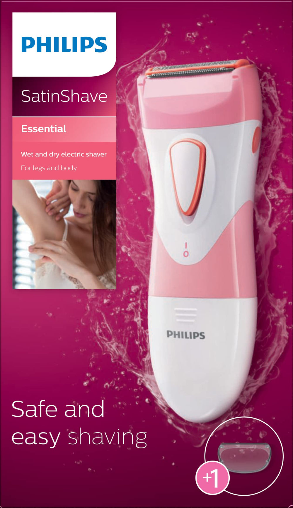 Philips Beauty piernas recién afeitadas mostrando acabado suave y uniforme