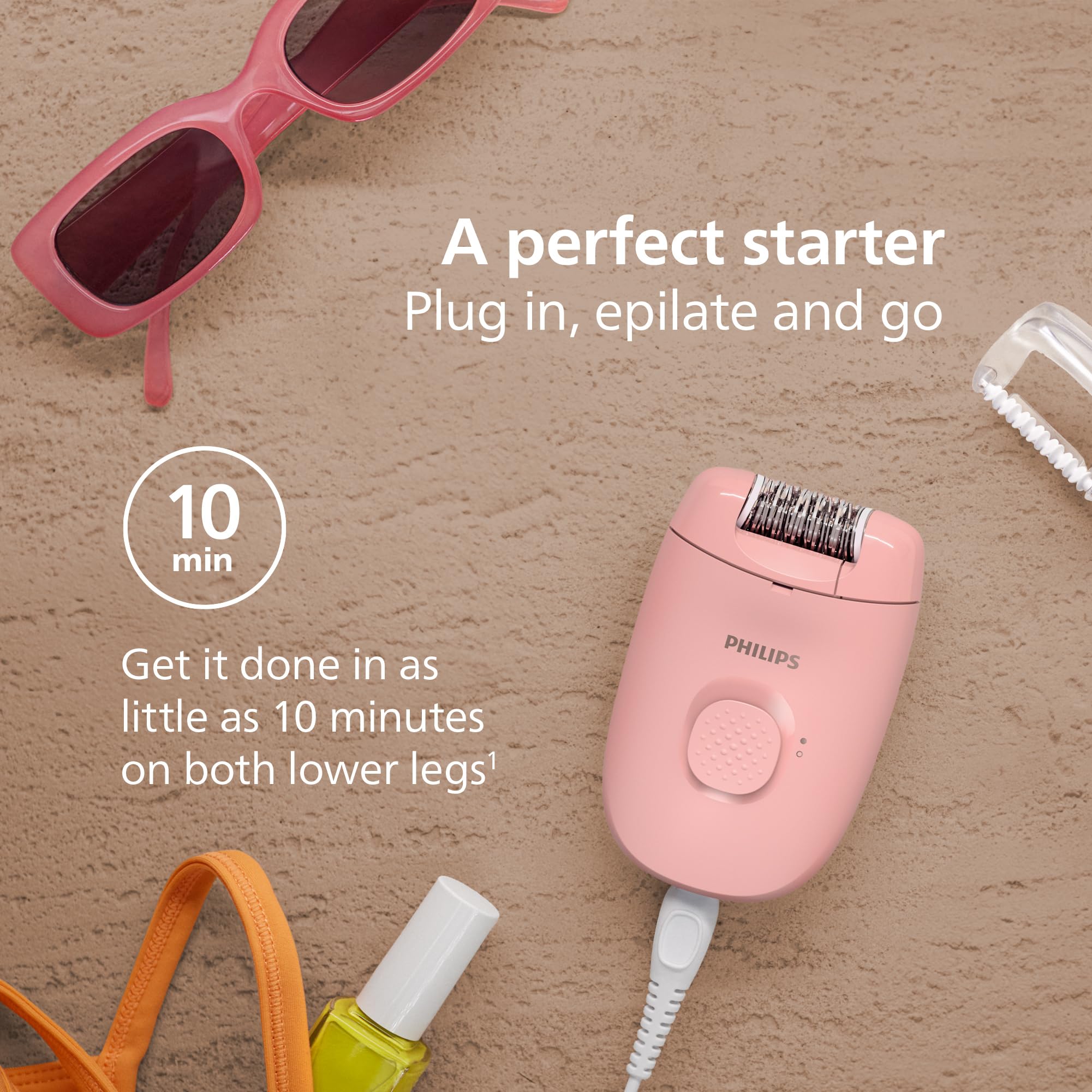 Philips epilator cepillo de limpieza para eliminar restos de vello fácilmente