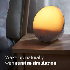 Philips SmartSleep detalle de la textura y botones táctiles, facilidad de uso nocturno