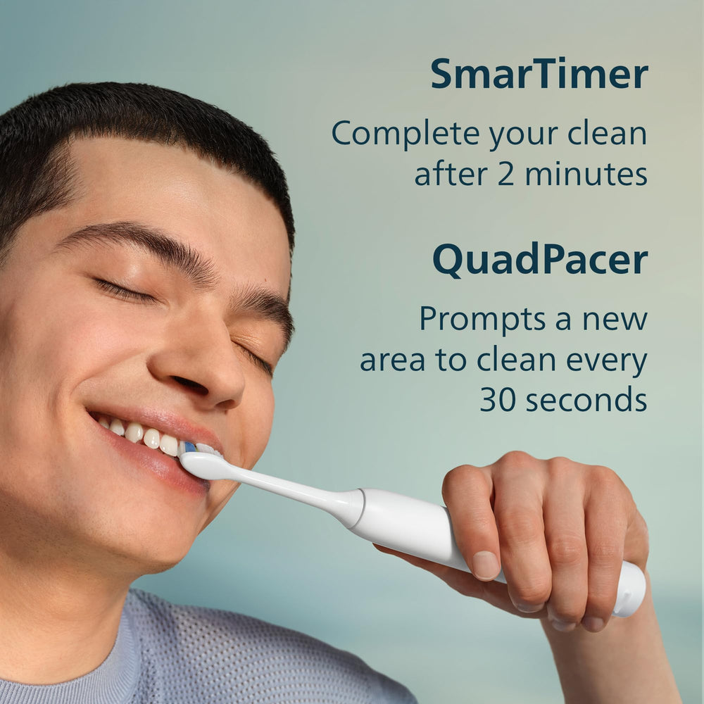 Philips Sonicare base de carga con icono de batería y duración prolongada