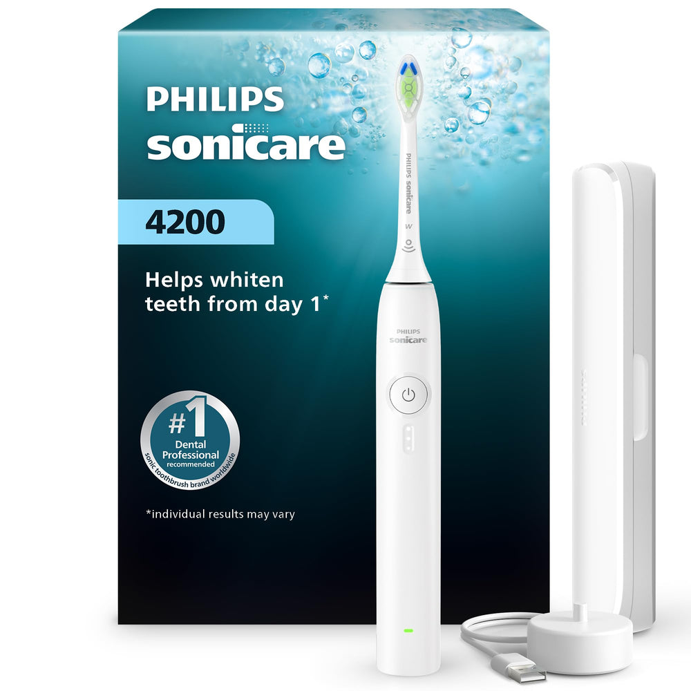 Philips Sonicare vista frontal del cepillo resaltando diseño y acabado