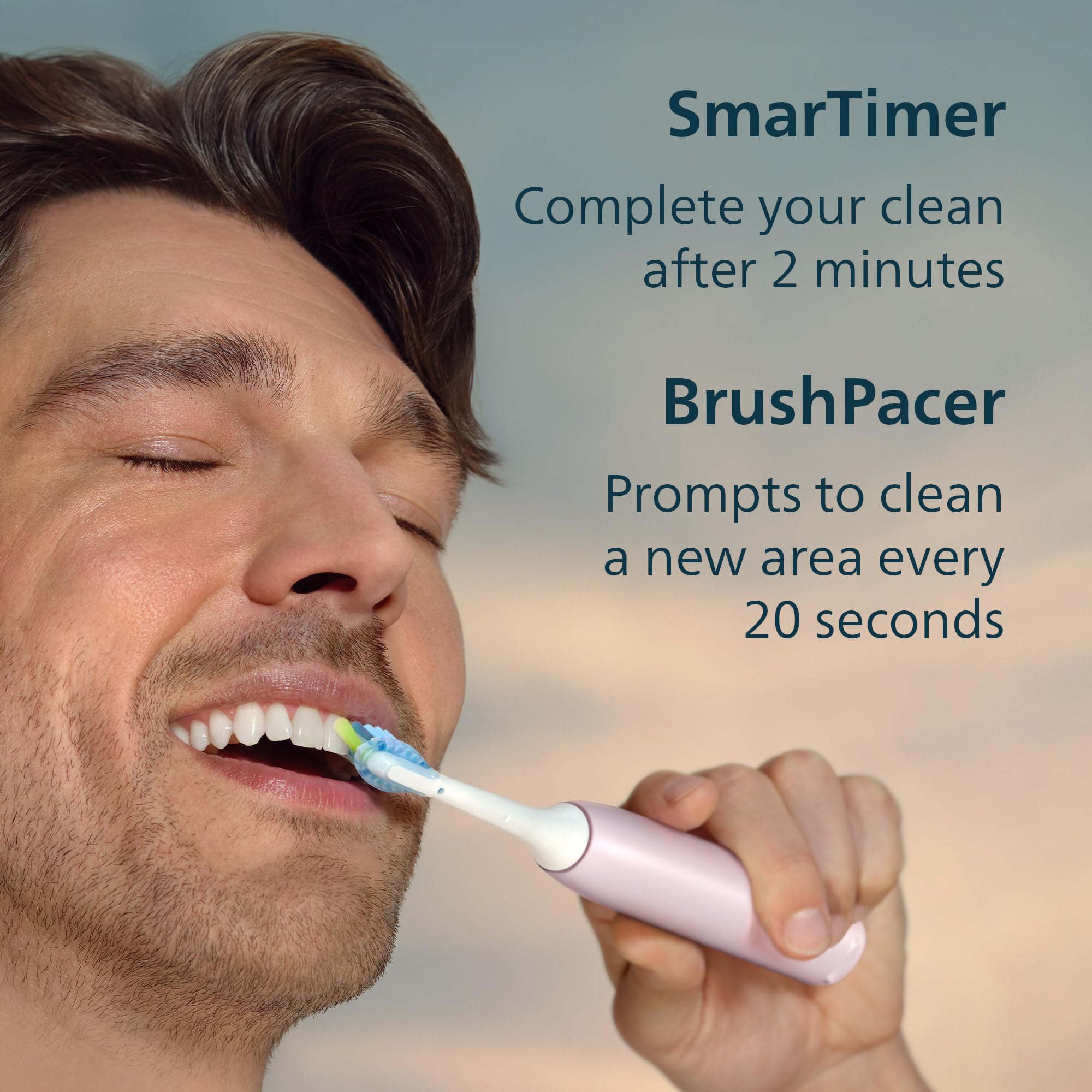 Philips Sonicare empaque abierto con mango y dos cabezales incluidos