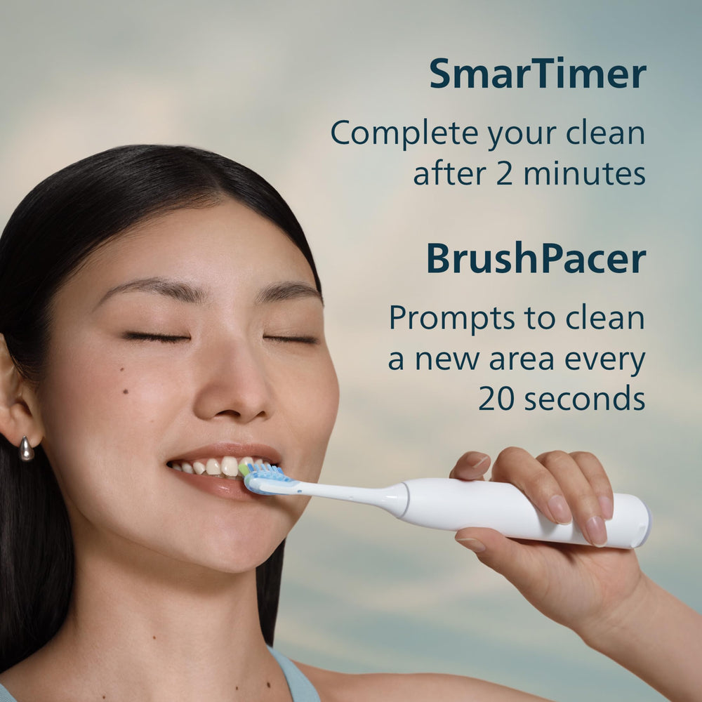Philips Sonicare 6500 comparación de tamaño en mano para escala