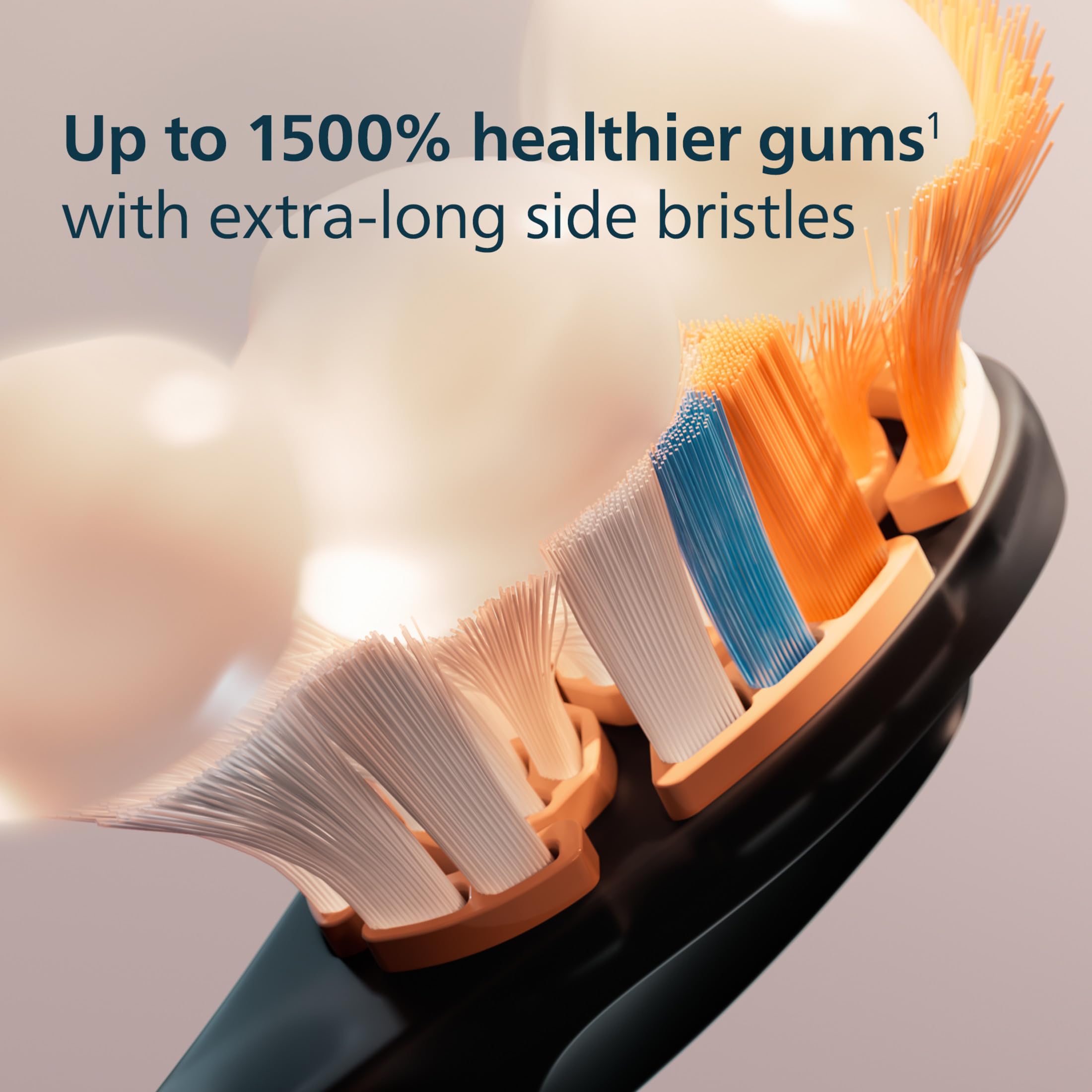Philips Sonicare A3 paquete de cuatro cabezales negros que ofrece valor y reemplazo trimestral