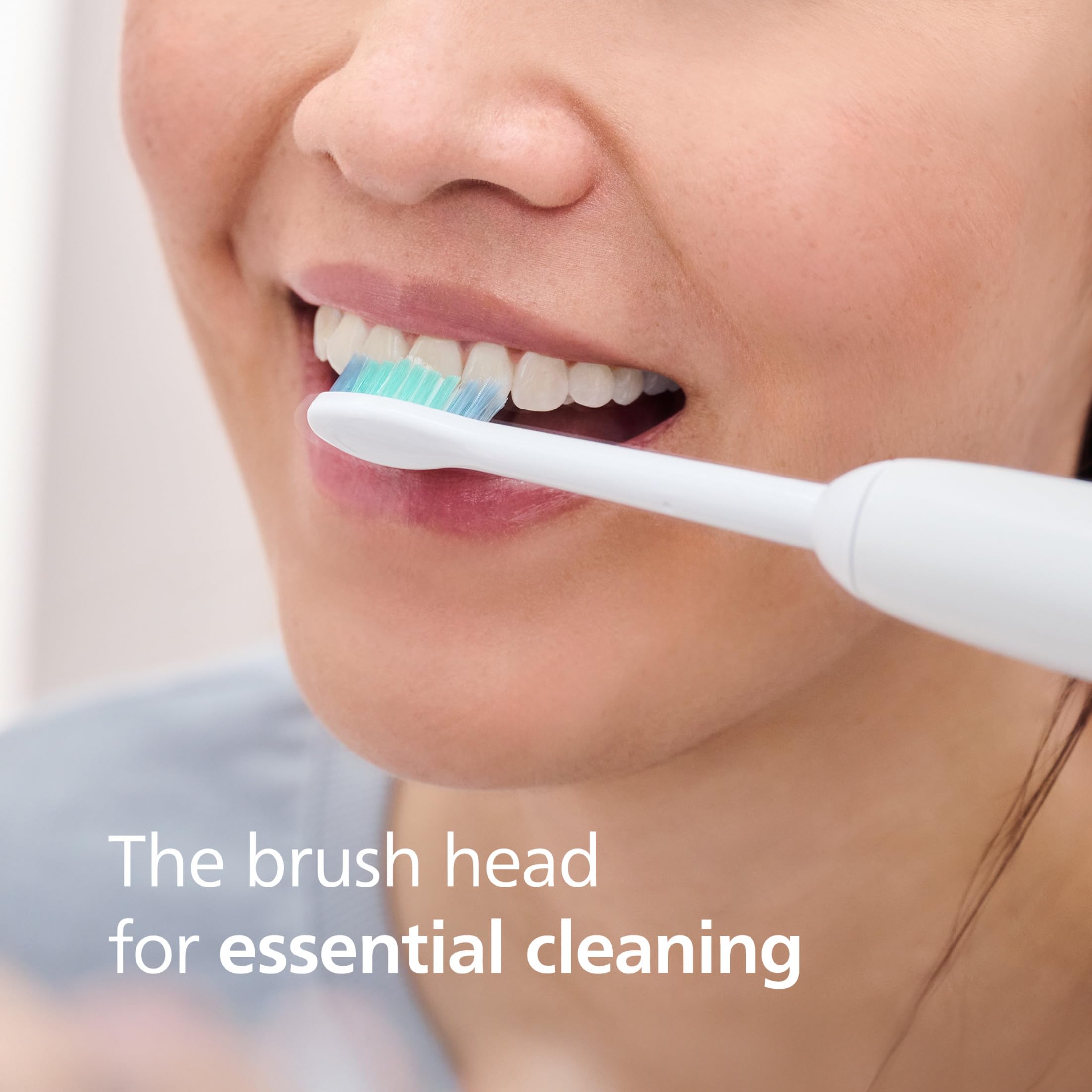 Philips Sonicare detalle de filamentos contorneados para mejor contacto