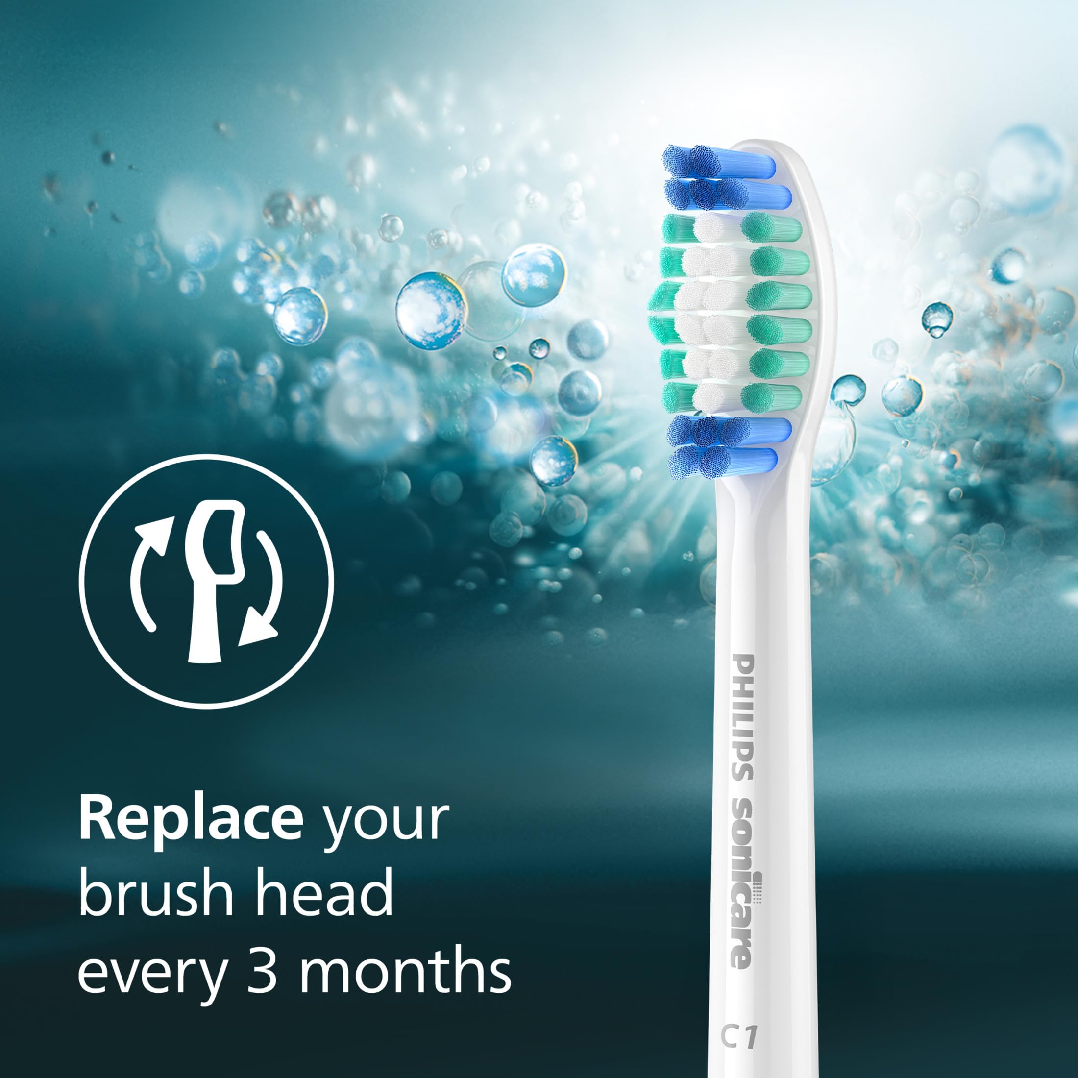 Philips Sonicare bristles azules que cambian de color como indicador de reemplazo