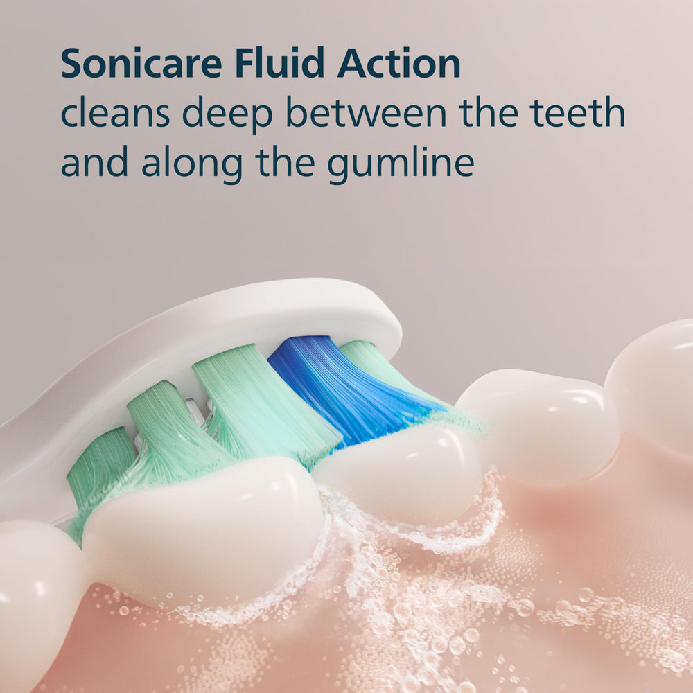 Philips Sonicare comparación de tamaño para visualizar escala y confort al cepillar