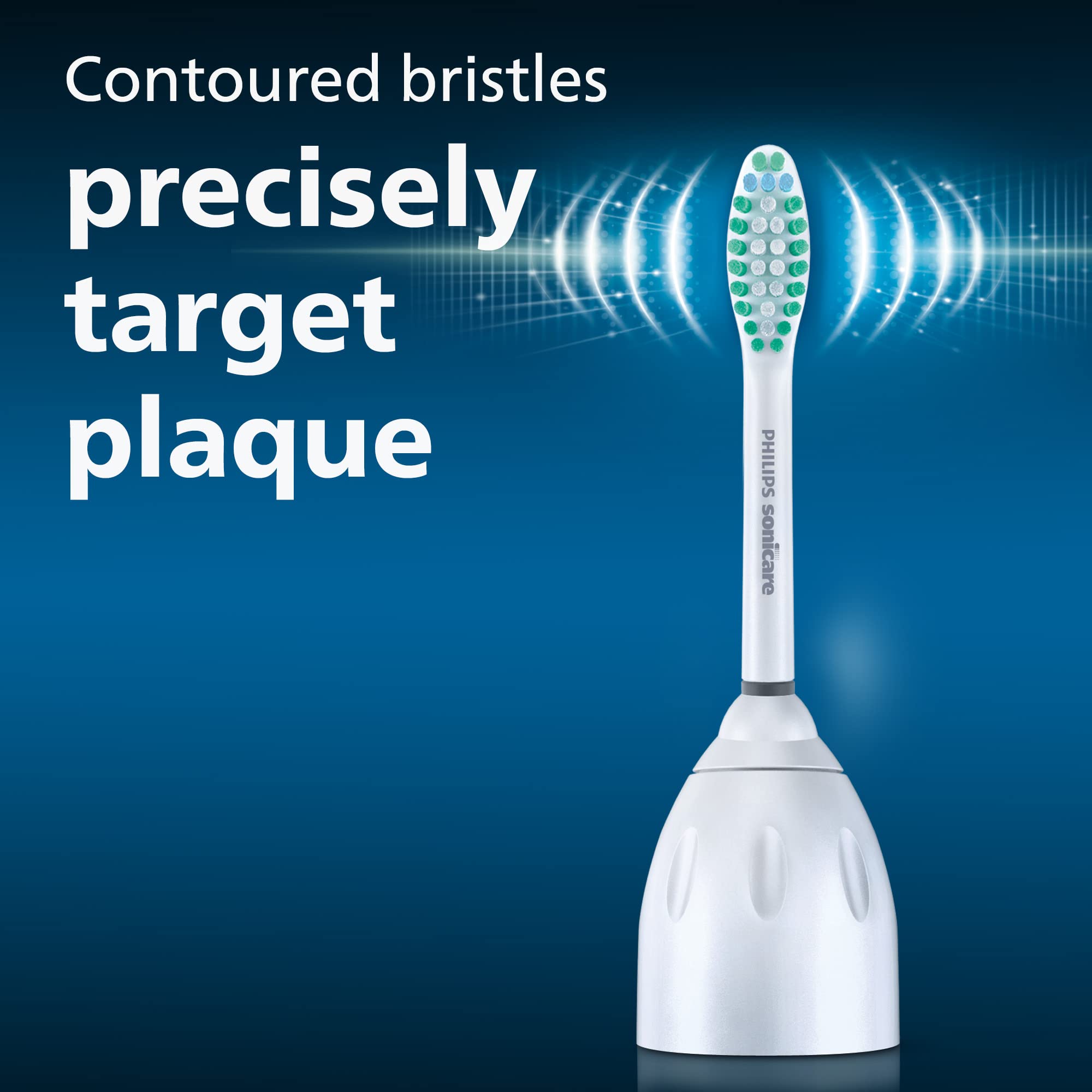 Philips Sonicare cabezal montado en mango en uso para una limpieza eficaz
