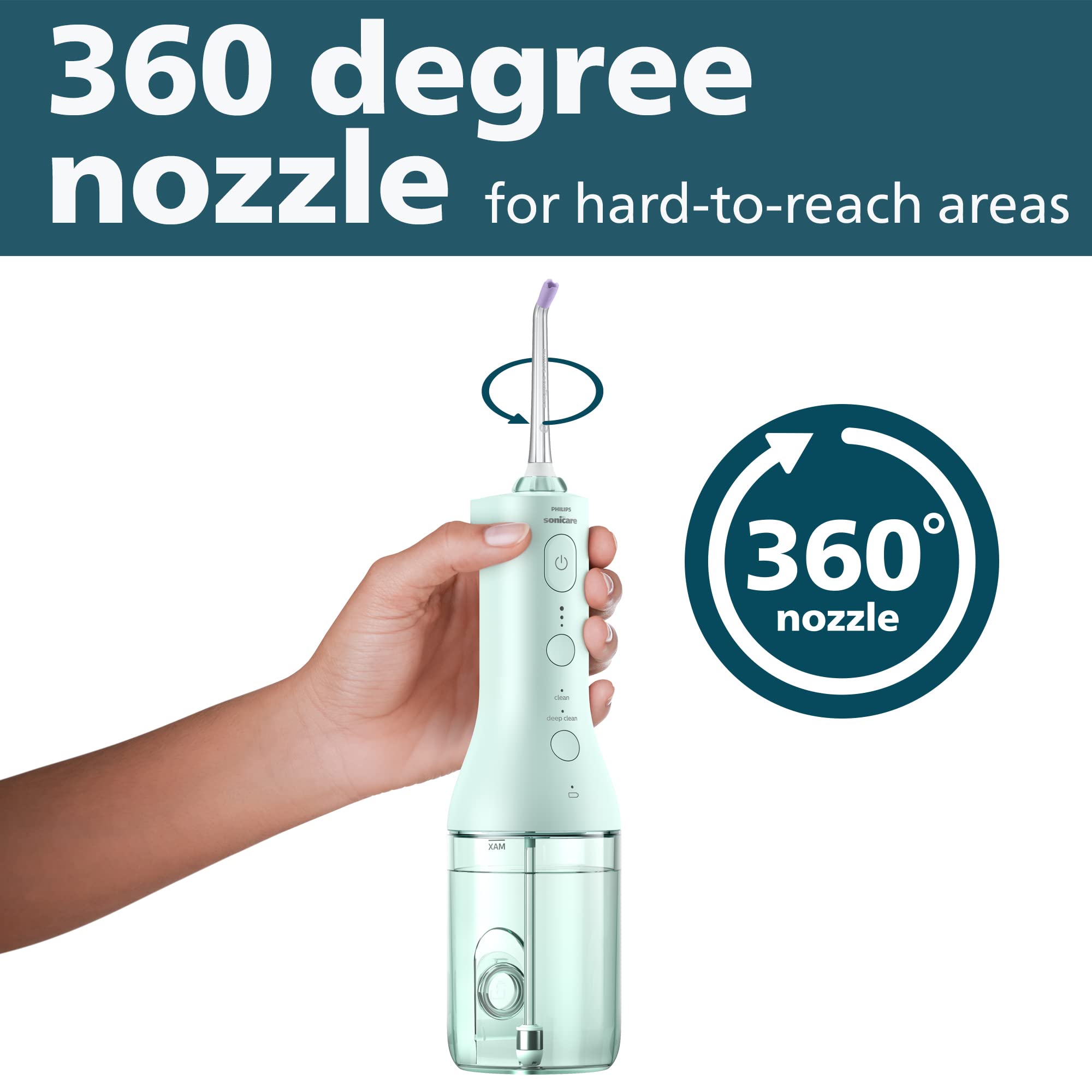 Philips Sonicare tanque de 250 ml extraíble listo para sesiones de 60 segundos