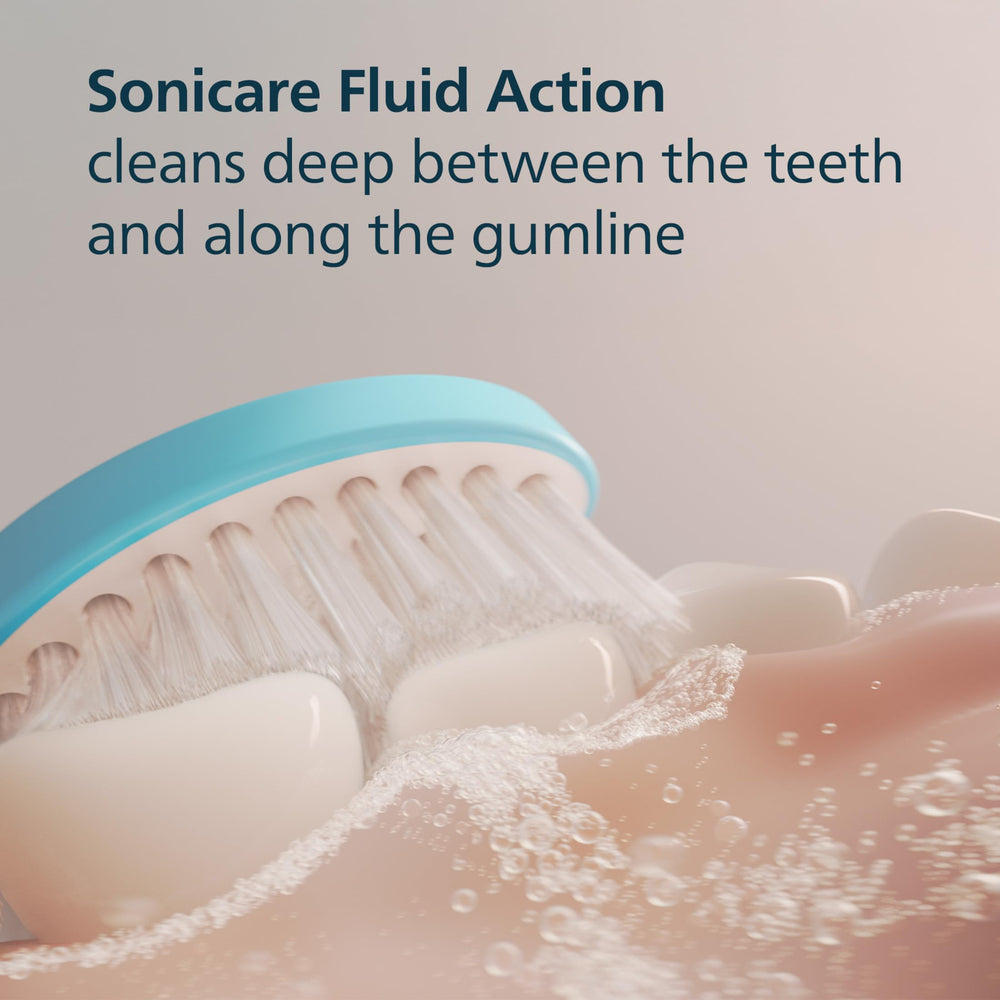 Philips Sonicare cabezal colocado en el mango con mecanismo click-on seguro