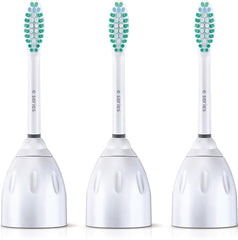 Philips Sonicare vista frontal del empaque mostrando los tres cabezales y beneficio de recambio original