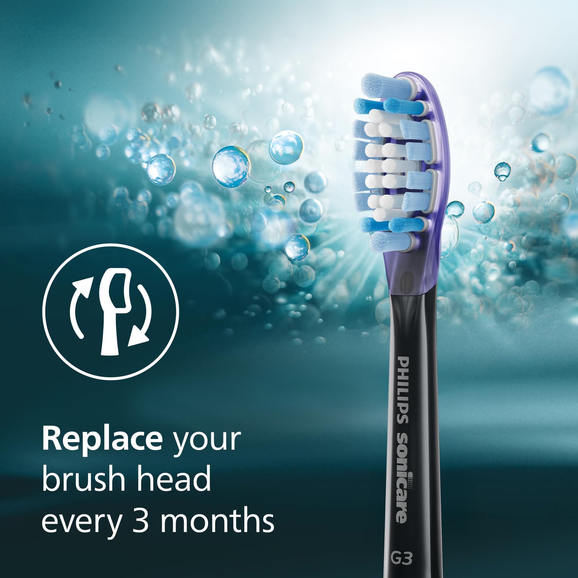 Philips Sonicare pack de 4 cabezales ofreciendo suministro anual conveniente