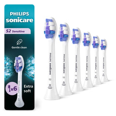 Philips Sonicare cabezal frontal mostrando forma y ajuste, limpieza eficiente