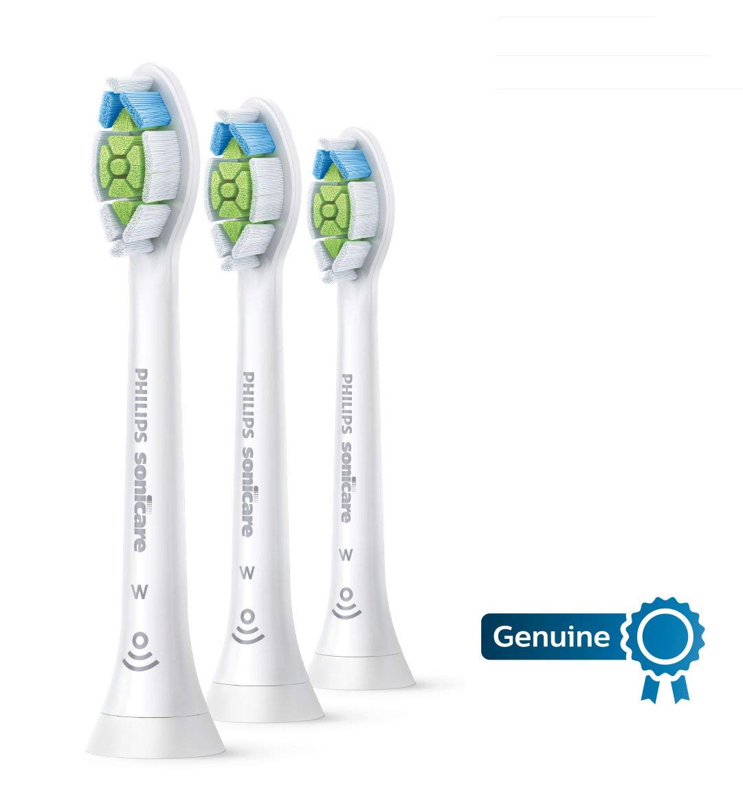 Philips Sonicare primer plano de cerdas en forma de diamante, mayor contacto y limpieza