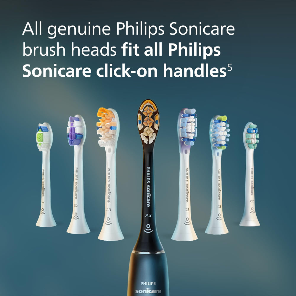 Philips Sonicare packaging and brush head highlighting bio-based materials