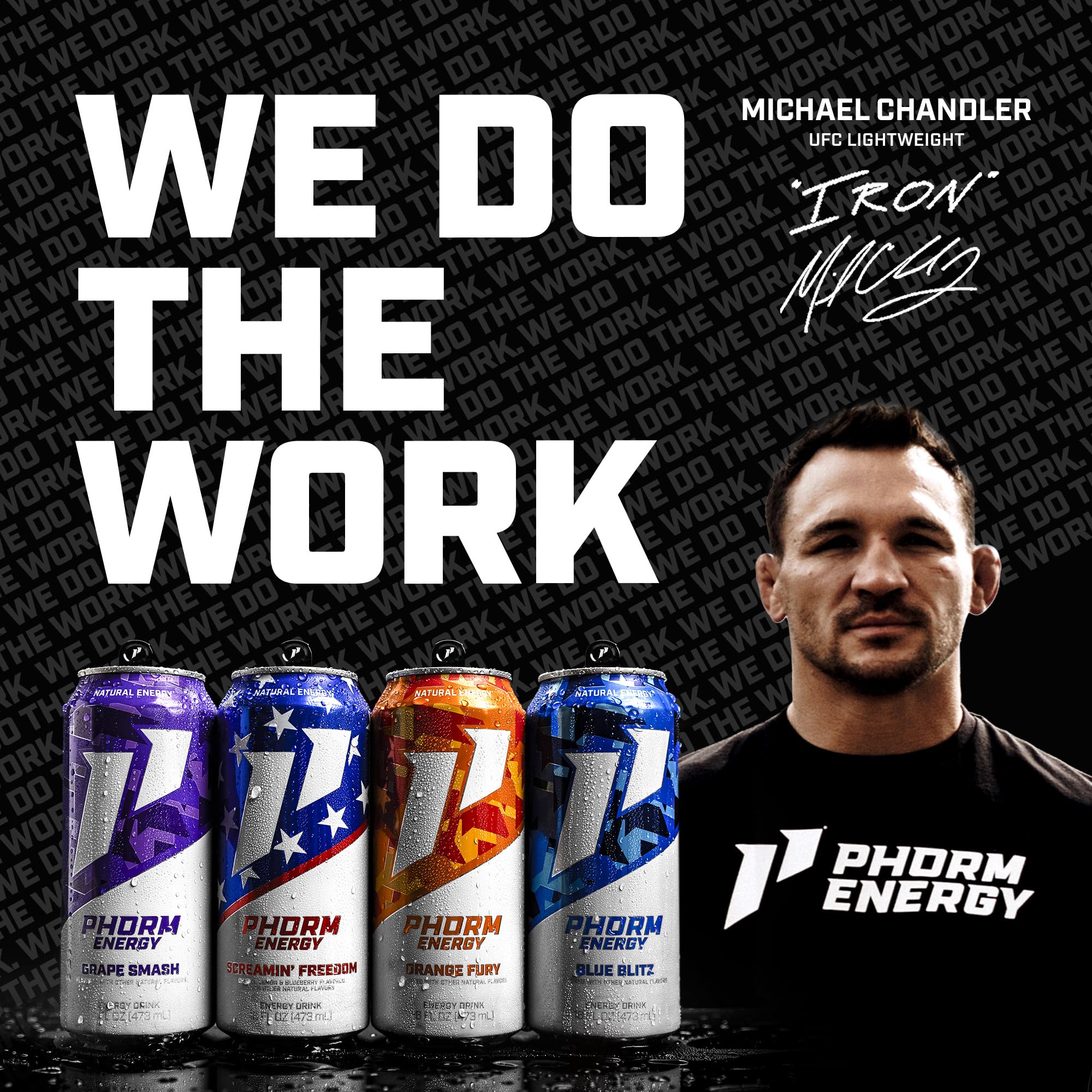 PHORM ENERGY etiqueta con ingredientes clave beneficiando enfoque y electrolitos