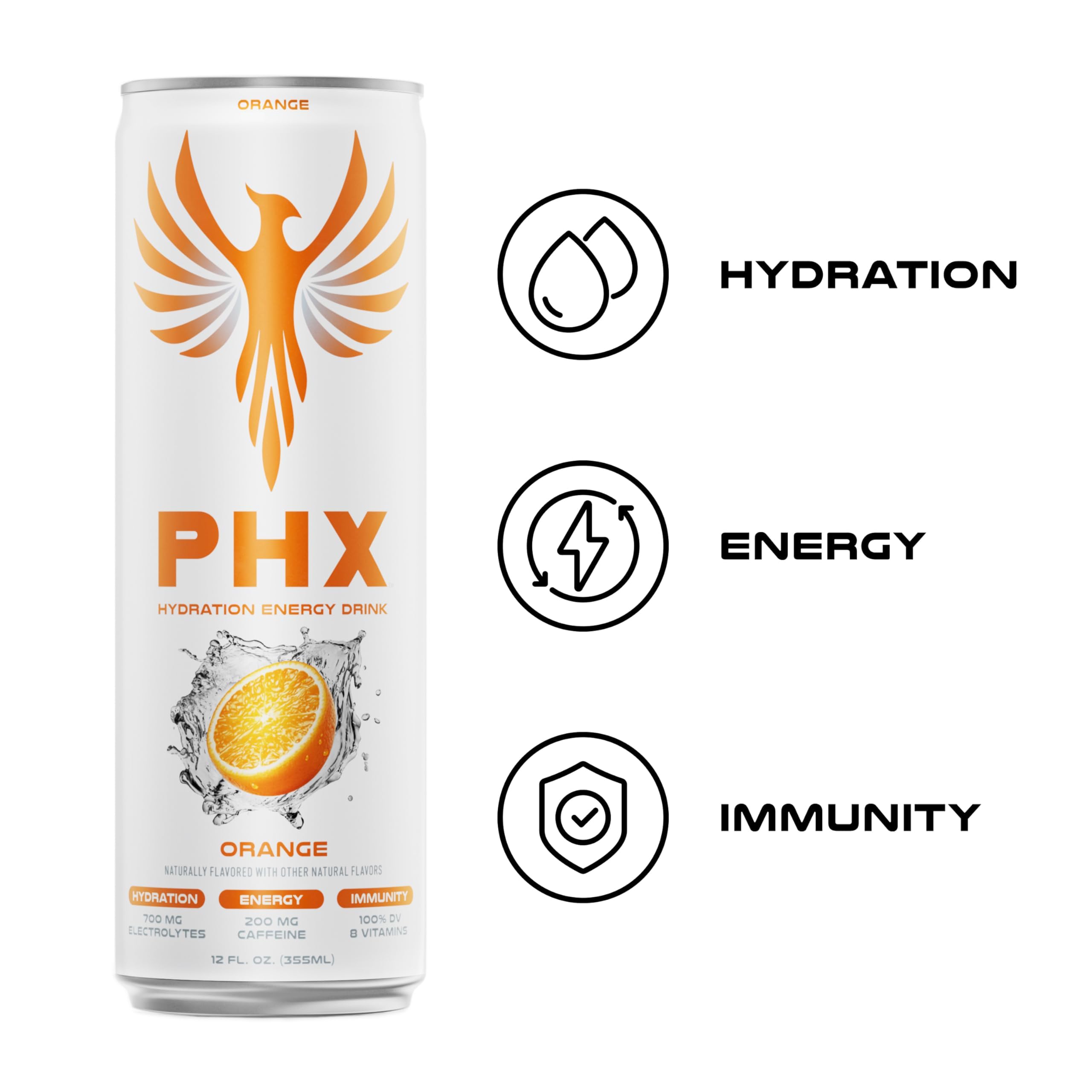 PHX lata abierta con vapor frío que destaca frescura instantánea