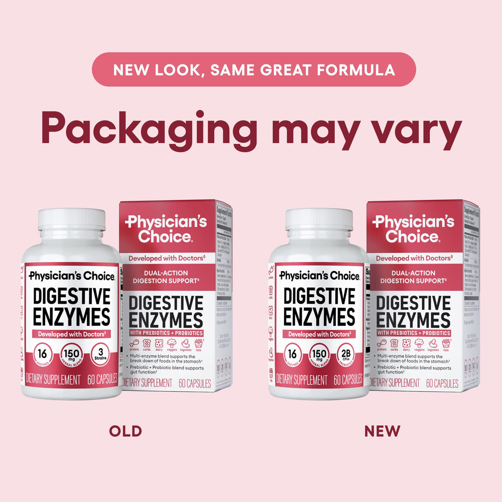 Physician's CHOICE en contexto de desayuno saludable y comodidad digestiva