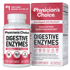 Physician's CHOICE frente del envase mostrando 60 cápsulas y ventajas