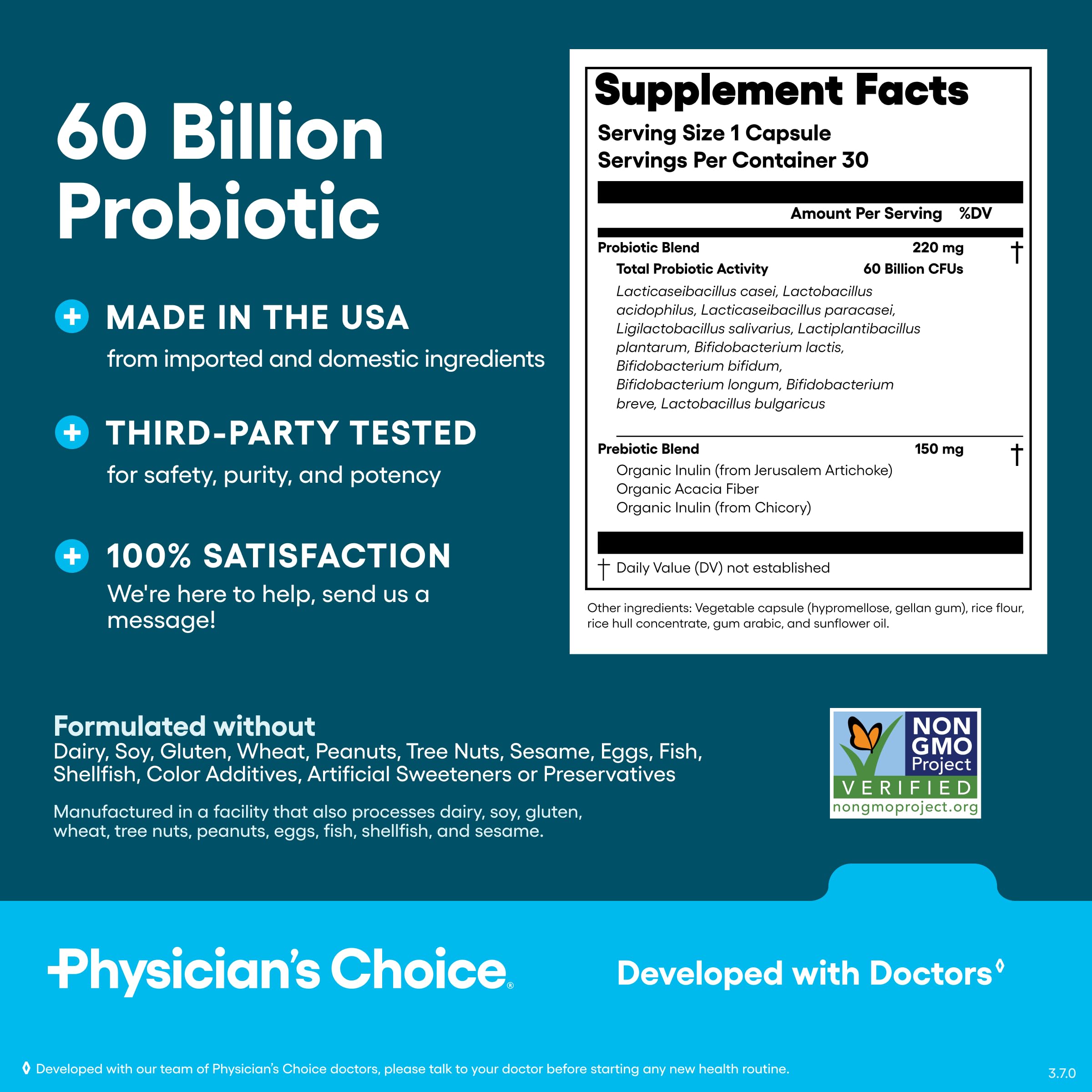 Physician's CHOICE bottle on kitchen counter suggesting everyday digestive support