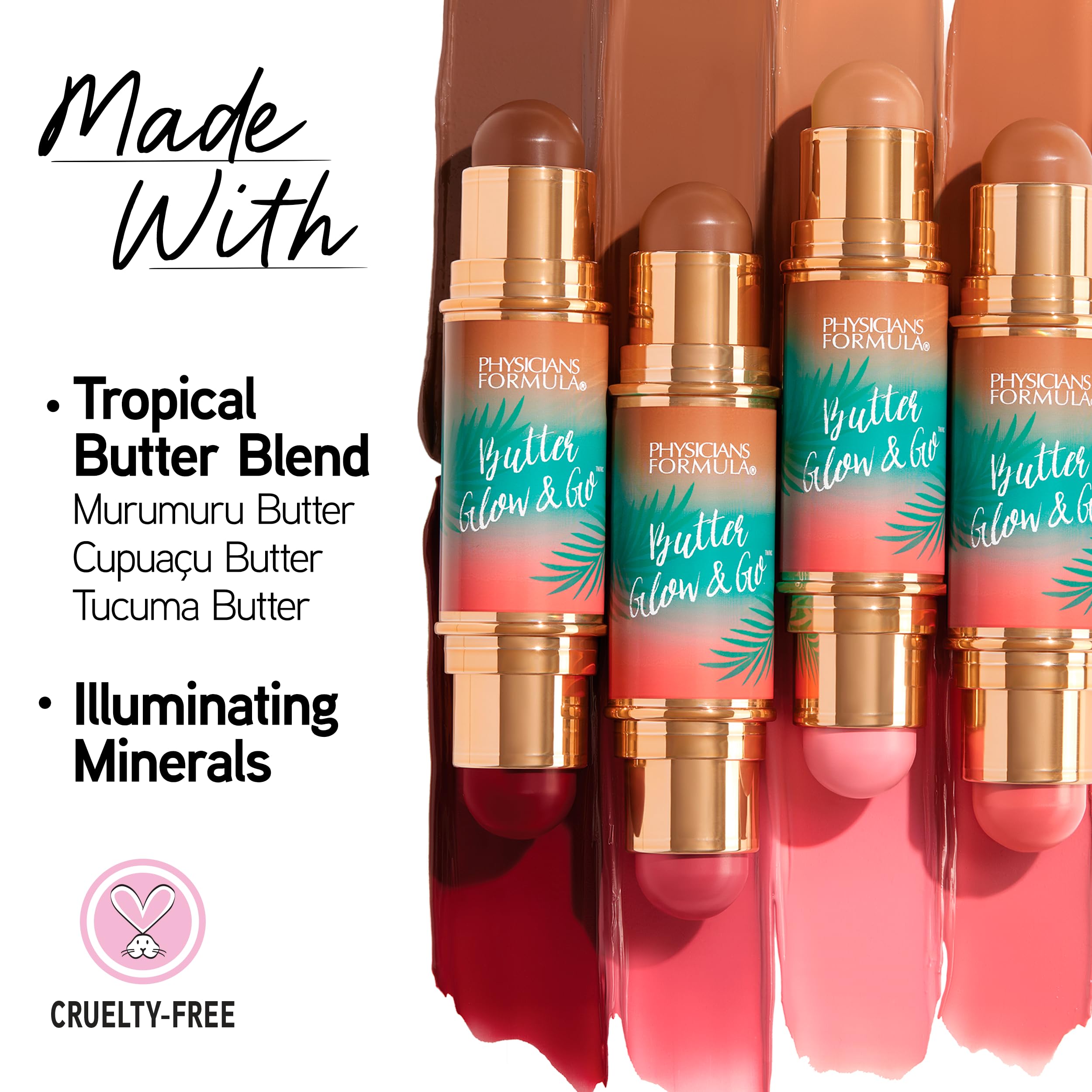 Physicians Formula textura cremosa en primer plano que facilita difuminar y acondicionar