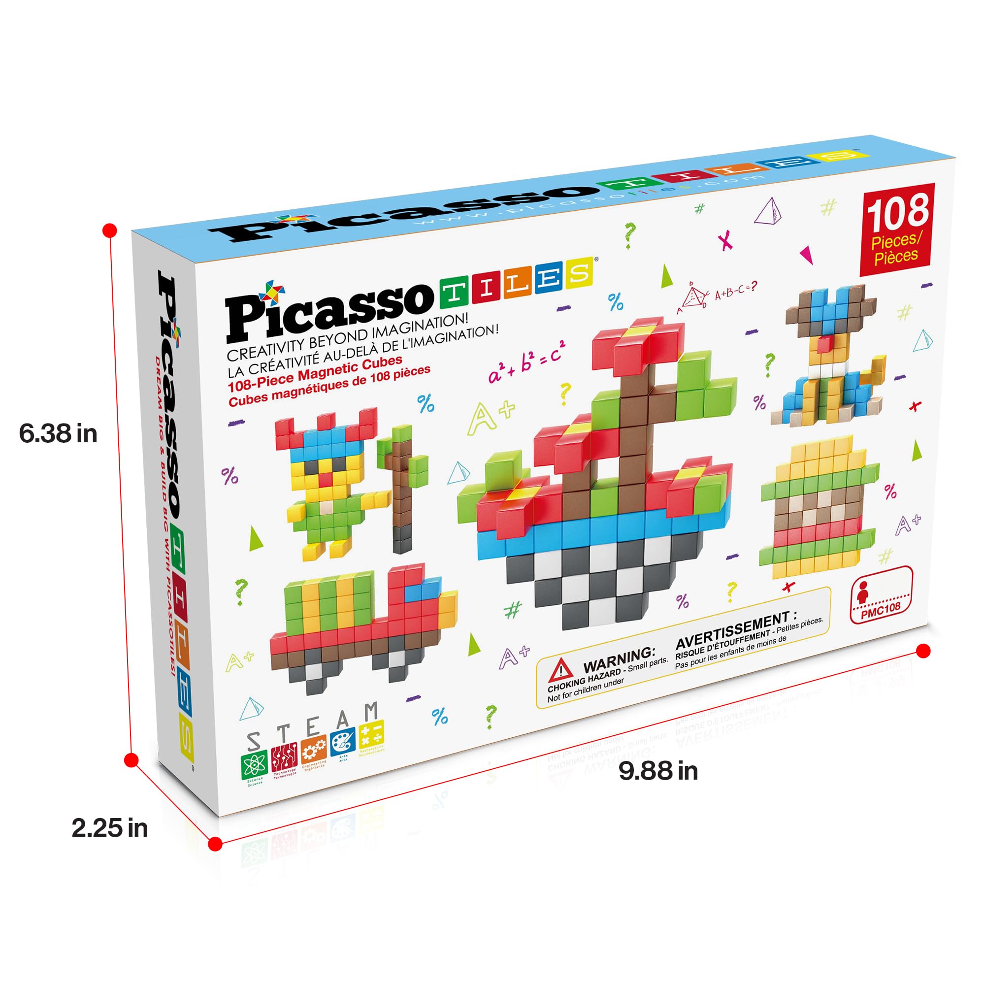 PicassoTiles sistema de almacenaje mostrando organización sencilla