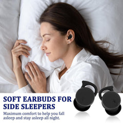 Piegricdiat auriculares en oreja mientras se duerme lateralmente, comodidad total